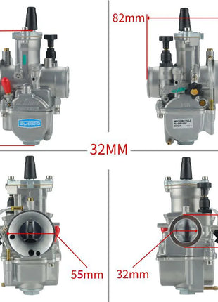 For KOsO OKO 24 26 28 30 3234mm Blue Bowl 2T 4T Universal ScooterATV Dirt Bike KElHIN PWK Racing Carburetor With FreeJet Set