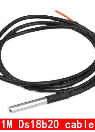 DS18B20 Temperature Sensor Module Kit Waterproof 100CM Digital Sensor Cable Stainless Steel Probe Terminal Adapter For Arduino