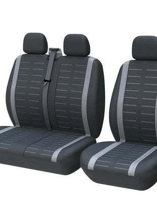 Universal 3D Stripe Seat Covers Fits Most Vans Trucks 2+1 Seat Covers for Single Driver and Passenger Seat Cover
