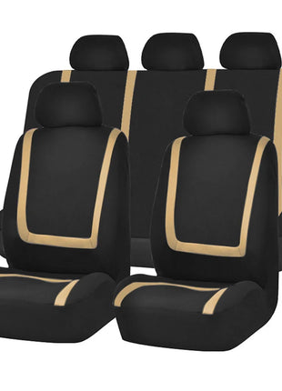 Universal Stripe Style Polyester Fabric Car Seat Covers car Leather Seat Covers