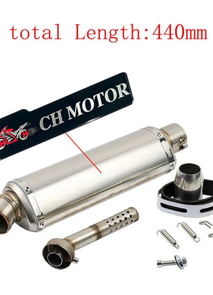 Universal 51mm Motorcycle Exhaust Muffler Escape Moto with DB Killer For Yamaha PCX125 FZ1N Z900 CBR500R R6 R25 R3 R1