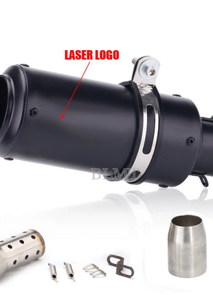 Universal 51/60mm motorcycle sc exhaust inox muffler carbon fiber exhaust with DB Killer for z900 R3 R25 MT07 MT09 R1 Z400 Z650