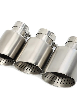 1 Pcs Matte Stainless Steel Car Exhaust Tip System Pipe Universal Exhaust Tip For VW GTI MK7 Golf7 Nozzle 60MM 63mm Muffler Tip