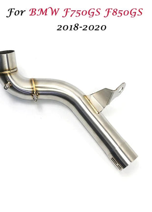 F750GS F850GS Motorcycle Exhaust Muffler Middle Link Pipe Connect Slip On Connector For BMW F750 F850 F 750 850 GS ADV 2020 2019