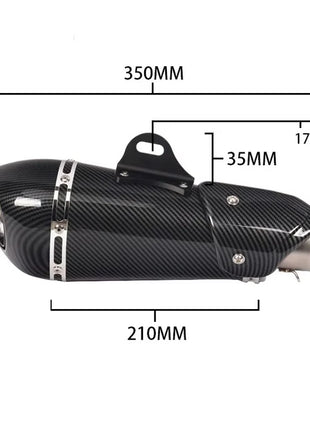 51mm Universal motorcycle exhaust alpha muffler with DB killer for R3 MT07 FZ1 R6 R15 ZX6R ZX10 Z900 Z400 1000 CBR1000 GSXR1000