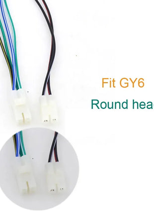 Motorcycle Ignition Coil CDI Electric Cable Wire Harness Plug Head for GY6 50cc 125cc 150 ZJ125 Scooter ATV Moped Parts