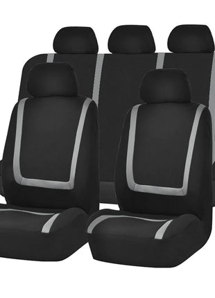 Universal Stripe Style Polyester Fabric Car Seat Covers car Leather Seat Covers