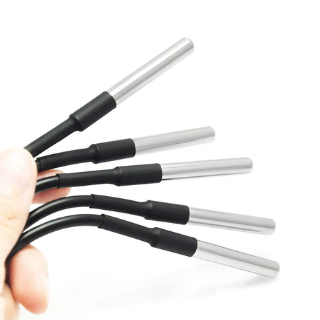 1-10pcs DS18B20 Stainless Steel Waterproof DS18b20 1m 3m 5m Thread Temperature Probe Temperature Sensor 18B20 Cable For Arduino