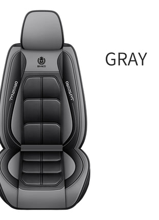 1pc Premium PU Leather Universal Fit Car Seat Cover All-Season Protector Mat with Soft Cushion Full Package Seat Cover