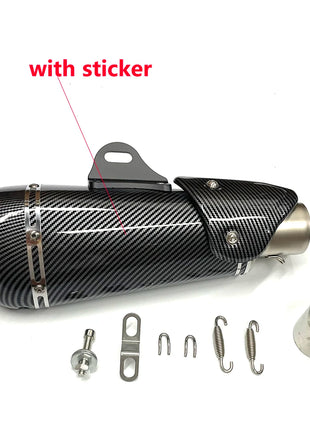 51mm Universal motorcycle exhaust alpha muffler with DB killer for R3 MT07 FZ1 R6 R15 ZX6R ZX10 Z900 Z400 1000 CBR1000 GSXR1000