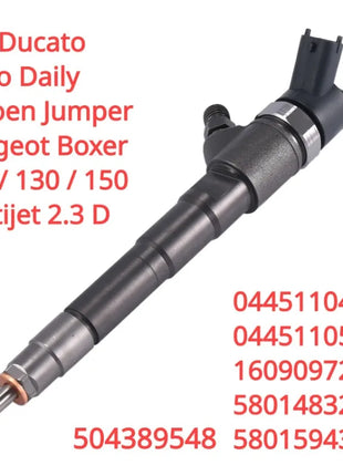0445110520 0445110418 New Fuel Injectors Diesel for Fiat Ducato Iveco Daily Citroen Peugeot 2.3D 5801594342 504389548 1609097280
