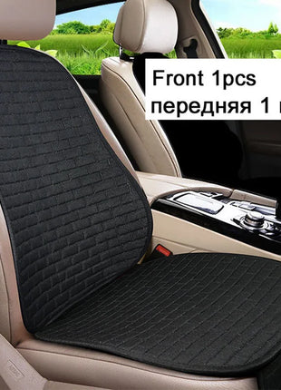 Car Flax Seat Cushion Protector Pad Car Seat Cover Front/Rear Seat Cover Automobile Cushion Pad Mat Backrest Auto Accessori