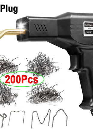 50W Hot Stapler Plastic Welding Machine Plastic Bumper Soldering Iron 2 in 1 Garage Tools Car Bumpers Repair Kit PVC Welder Gun