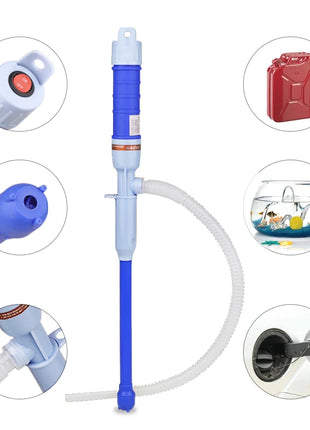 1pc Electric Oil Pump Siphon Liquid Transfer Pump Handheld Pump Battery Operated Water Gas Tools Portable Car Siphon Petrol Fuel