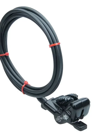 NFOX B015 4-piston Disc Hydraulic Brake E-bike Folding Mountain Bike Bicycle Power Off Black Red 160 180 203 roto Split Tube New