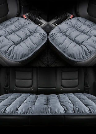 Car Seat Cushion Seat Cover General Front Rear Full Set Down Feather Breathable Protector Mat Pad Auto Accessories for Most Cars