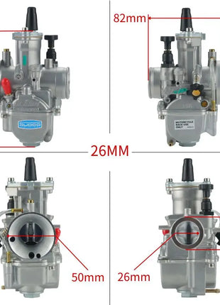 For KOsO OKO 24 26 28 30 3234mm Blue Bowl 2T 4T Universal ScooterATV Dirt Bike KElHIN PWK Racing Carburetor With FreeJet Set