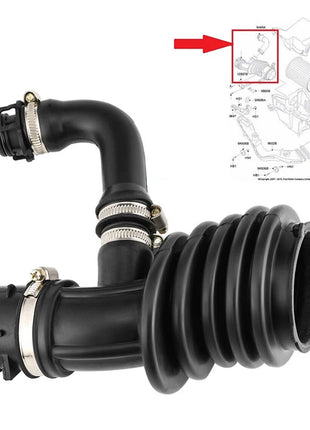 AIR FILTER FLOW INTAKE HOSE PIPE FOR FORD FOCUS MK2 C-MAX VOLVO 1.6 TDCi 7M519A673EJ 1673571