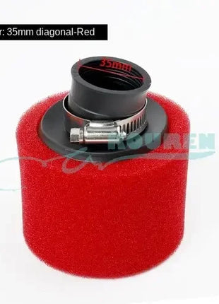 35mm 38mm 42mm 45mm 48mm 50mm 60MM Elbow Neck Foam Air Filter Sponge Cleaner Scooter Dirt Bike Motorcycle RED Kayo BSE