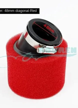 35mm 38mm 42mm 45mm 48mm 50mm 60MM Elbow Neck Foam Air Filter Sponge Cleaner Scooter Dirt Bike Motorcycle RED Kayo BSE