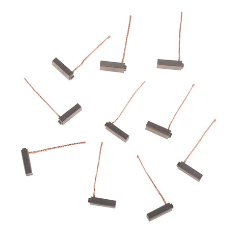 10Pcs Electric Generator Carbon Brushes Alternator Power Tool Generic Car Regulator Low Copper (5*7*19mm)
