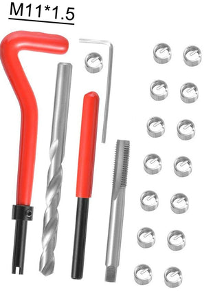 30Pcs Metric Thread Repair Insert Kit M3 M4 M7 M9 M11 Helicoil Car Pro Coil Tool 304 Stainless Steel Auto Repair Tool Bag