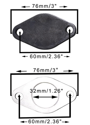Exhaust gas re-circulation valve replacement Delate Gasket for VW 1.9 TDI 75/90/100/130/160 BHP Diesel