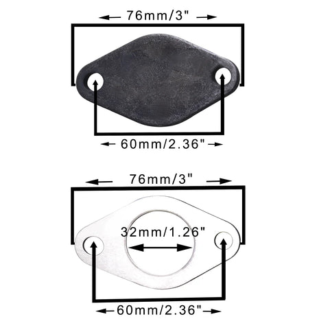 Exhaust gas re-circulation valve replacement Delate Gasket for VW 1.9 TDI 75/90/100/130/160 BHP Diesel