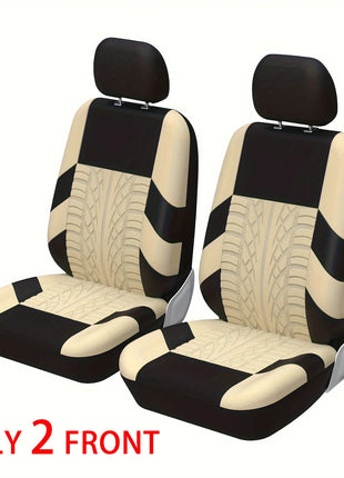 Car Seat Covers Full Set Front Split Rear Bench For Car Universal Cloth SUV Sedan Van Automotive Interior Covers