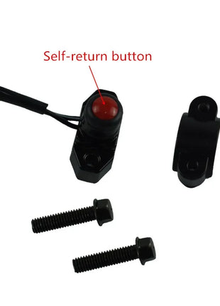 Universal 7/8 inch Motorcycle Switch Handlebar Mount Electric Power Start Kill Horn Fog Light With Wire Harness Button