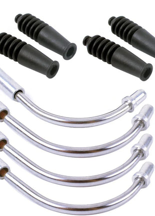 Aluminum Bicycle V Brake Noodles Bend Tube Cable Guide Rubber Head Hose Brake Bicycle Parts MTB Accessory