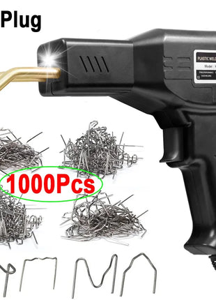 50W Hot Stapler Plastic Welding Machine Plastic Bumper Soldering Iron 2 in 1 Garage Tools Car Bumpers Repair Kit PVC Welder Gun
