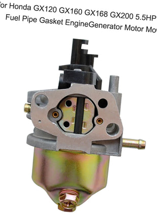 Engine Carburetor Carb Fit for Honda GX120 GX160 GX168 GX200 5.5HP 6.5HP + Fuel Pipe Gasket Generator Motor Mower Accessories