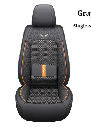 Ergonomic Car Seat Cushion – Nappa Leather & Ice Silk, High-Resilience Sponge, All-Season Comfort for Most Vehicles