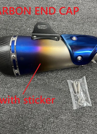 51mm Universal motorcycle exhaust alpha muffler with DB killer for R3 MT07 FZ1 R6 R15 ZX6R ZX10 Z900 Z400 1000 CBR1000 GSXR1000