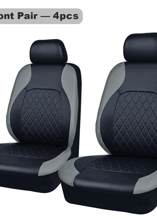All Season Quited PU Leather Car Seat Cover Full Surrounded Seat Protector Waterproof Universal Fit Sedan Suv Pick-up Truck Seat