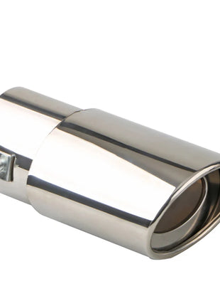 1PCS 2.5 inch Inlet Car Auto Exhaust Muffler Tip Pipe  Stainless Steel Chrome Trim Rear Tail Throat For Most Cars