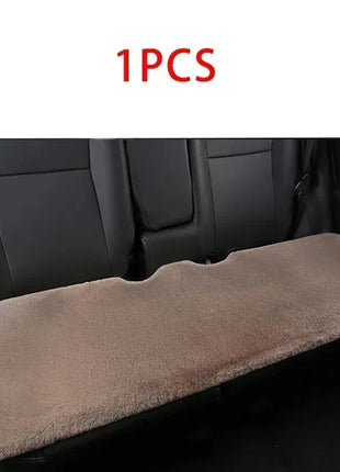 Plush Rabbit Fur Car Seat Cushion Winter Warmth Thick Wool Square Multicolor Cushion for Main Driver or Co-pilot Cover Universal