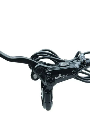 NFOX B015 4-piston Disc Hydraulic Brake E-bike Folding Mountain Bike Bicycle Power Off Black Red 160 180 203 roto Split Tube New