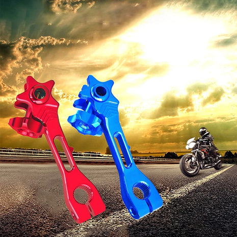Universal Motorcycle CNC Aluminum Rear Brake Rocker Arm Adjustable Brake Tension Refit Lever Dirt Bike Pit Bike Off-Road Racer