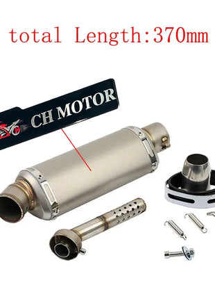 Universal 51mm Motorcycle Exhaust Muffler Escape Moto with DB Killer For Yamaha PCX125 FZ1N Z900 CBR500R R6 R25 R3 R1