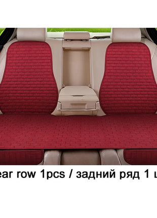 Car Flax Seat Cushion Protector Pad Car Seat Cover Front/Rear Seat Cover Automobile Cushion Pad Mat Backrest Auto Accessori
