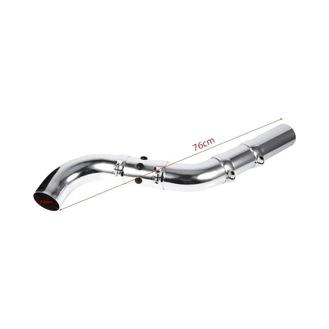 76mm Car Air Intake Pipe Kit Silver Sport Racing Automobile System 3.0inch Aluminum Pipe with Clamp Universal Air Intake Kit