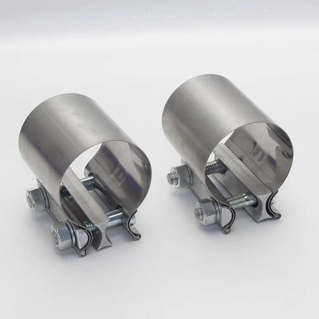 1pc 40/45/50/55/57/60/63mm Car Accessories Stainless steel Universal exhaust pipe connection hoop Strong steel pipe clamp