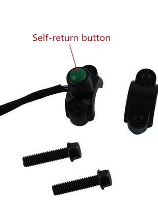 Universal 7/8 inch Motorcycle Switch Handlebar Mount Electric Power Start Kill Horn Fog Light With Wire Harness Button