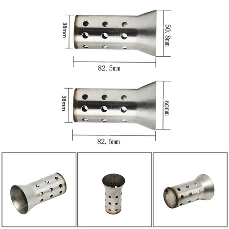50.8mm 60mm Motorbike Universal Front Catalyst DB Killer Removable Silencer for Motorcycle Exhaust Muffler