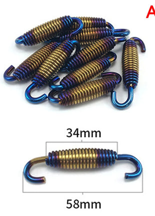 Universal Motorcycle Exhaust Spring Hooks Stainless Steel Exhaust Front