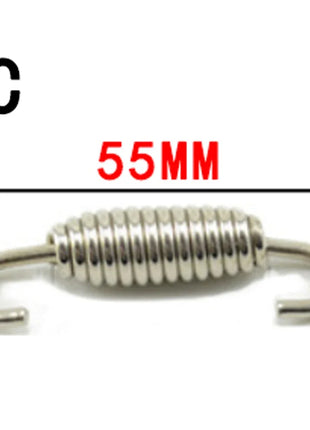 2pcs 43mm-92mm Motorcycle Exhaust Spring Hooks Stainless Steel Exhaust Front Middle Link Pipe Rotatable Muffler  Springs
