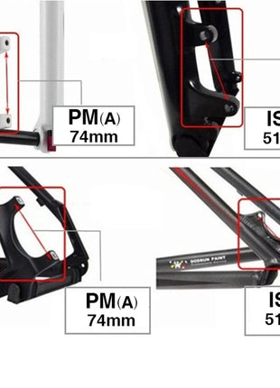 Bike Disc Brake Rotor Mount Adapter MTB Ultralight Bracket IS PM A B to PM A Bicycle Disc Brake Adaptor for 140 160 180 203mm