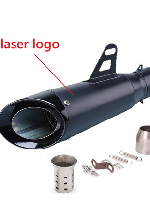 For Kawasaki Ninja Z900 Honda CB650R Yamaha R3 51mm Motorcycle Exhaust Muffler Pipe Escape 335mm Length
